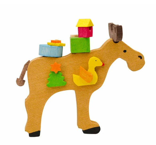 Christmas Tree Memories - Moose with Toys - Christmas tree decoration