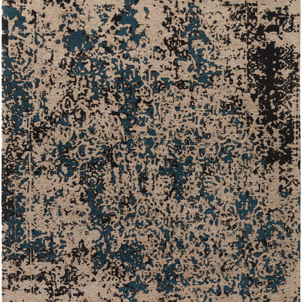 Sweeny Teal Abstract Area Rug - Clearance