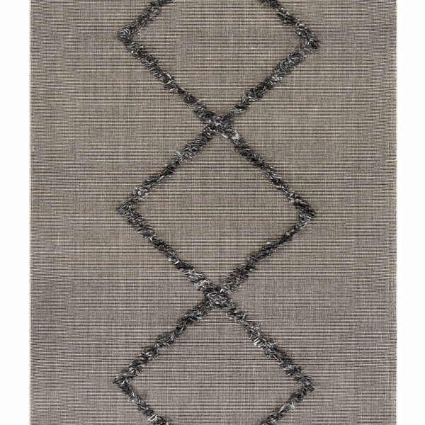 Mossman Brown Diamond High-Low Rug - Clearance