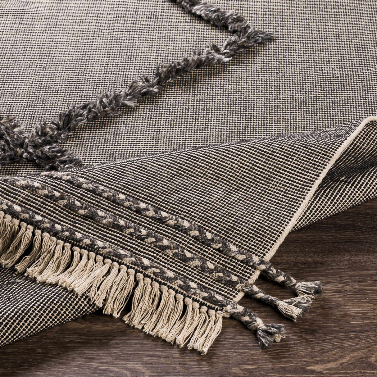 Mossman Brown Diamond High-Low Rug - Clearance