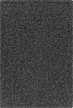 Black Braided Faux Jute Rug