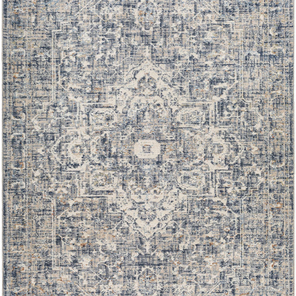 Buguey Blue & Gray Area Rug - Clearance