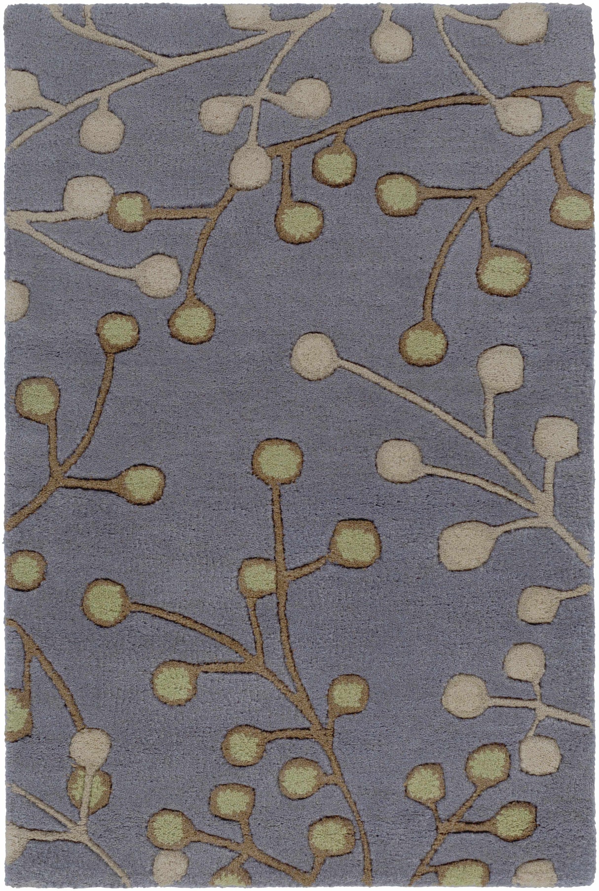 Elsu Brown Beige Wool Rug