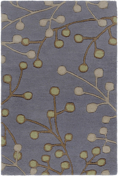 Elsu Brown Beige Wool Rug