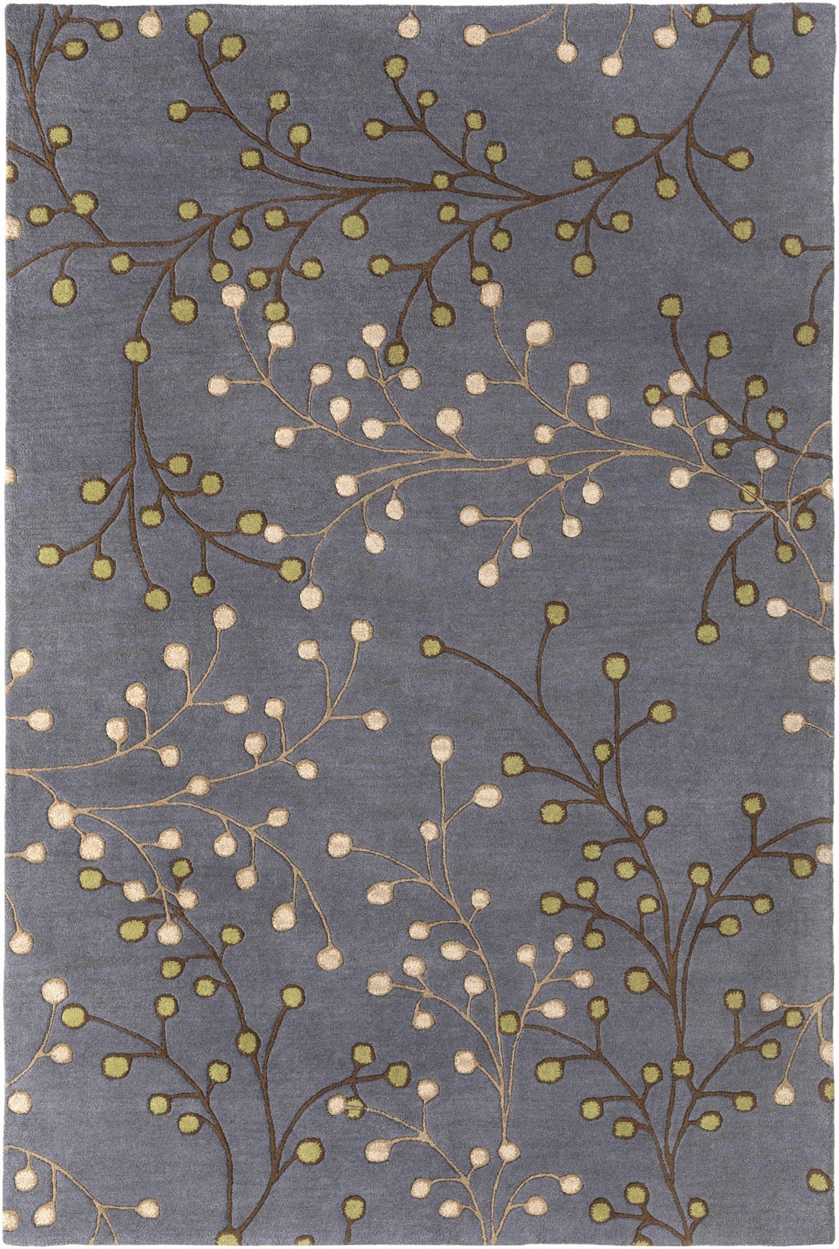 Elsu Brown Beige Wool Rug