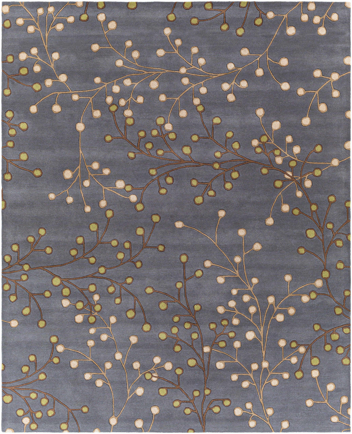Elsu Brown Beige Wool Rug