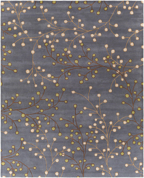 Elsu Brown Beige Wool Rug