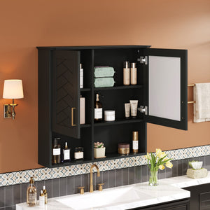 MRS 2 In 1 Wall-Mounted Mirror Cabinet with Adjustable Shelves - view 2