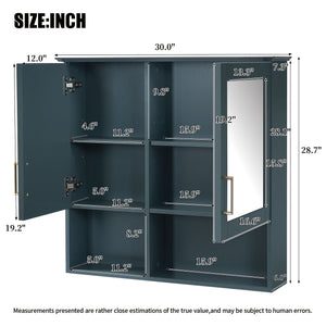 MRS 2 In 1 Wall-Mounted Mirror Cabinet with Adjustable Shelves - view 4