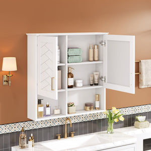 MRS 2 In 1 Wall-Mounted Mirror Cabinet with Adjustable Shelves - view 6