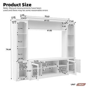 MRS All-In-One TV Stand with Bookcase for TVs Up To 65" - view 6