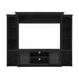 MRS All-In-One TV Stand with Bookcase for TVs Up To 65" in Black