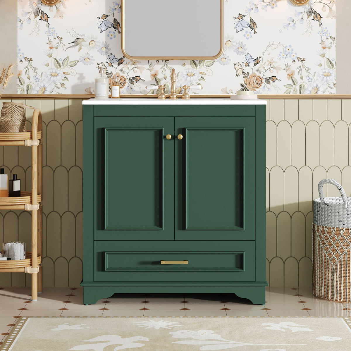 MRS Bathroom Vanity with Sink and Adjustable Shelf - view 3