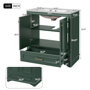 MRS Bathroom Vanity with Sink and Adjustable Shelf - view 5