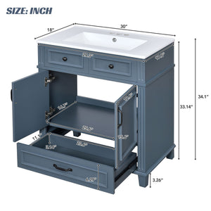 MRS Bathroom Vanity with Sink and Storage Cabinet - view 8