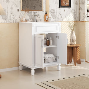 MRS Bathroom Vanity With Top Sink and Soft Closing Doors