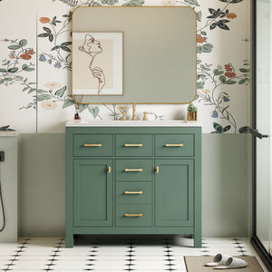 MRS Modern Bathroom Vanity With 36" Resin Sink - view 3