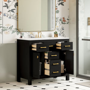 MRS Modern Bathroom Vanity With 36" Resin Sink - view 6