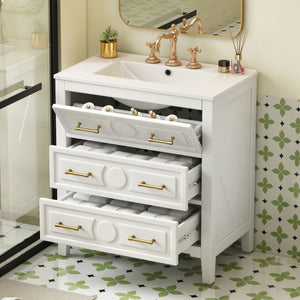 MRS Retro Bathroom Vanity with Sink Combo - view 2