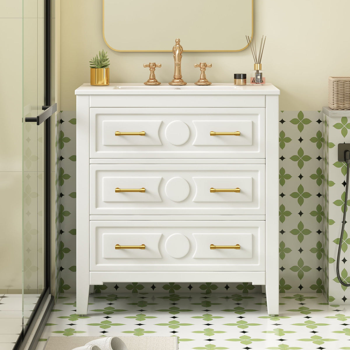 MRS Retro Bathroom Vanity with Sink Combo - view 5