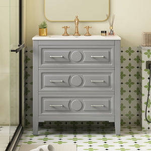 MRS Retro Bathroom Vanity with Sink Combo - view 6