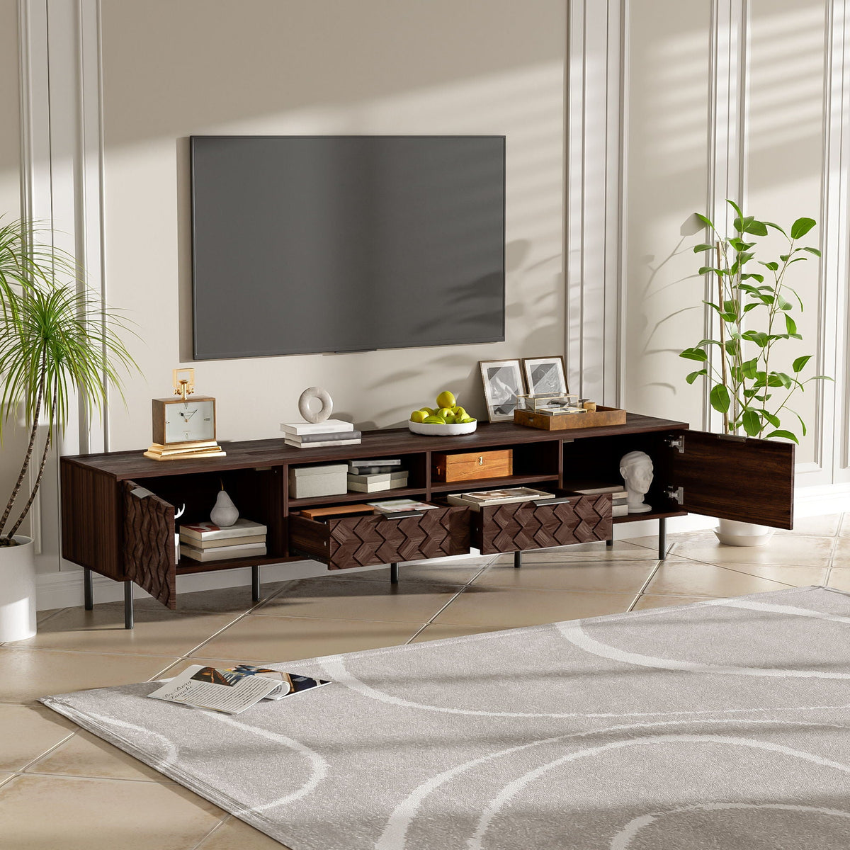 MRS TV Stand for TVs Up to 85" with Closed Storage - view 4