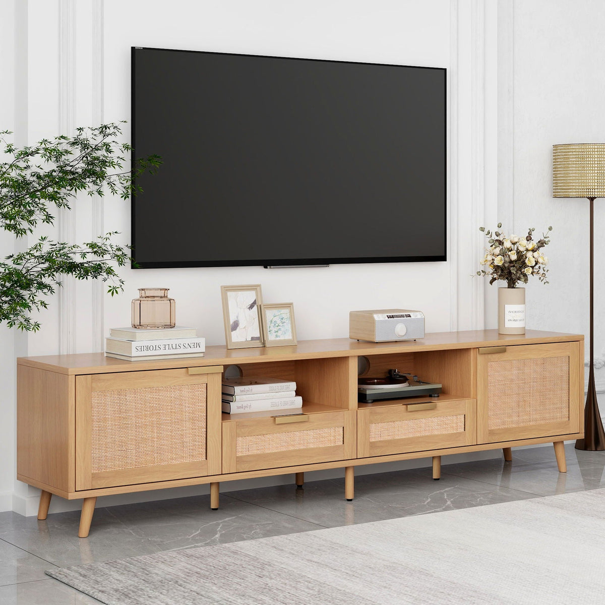 MRS TV Stand Media Console with Cable Management - view 8