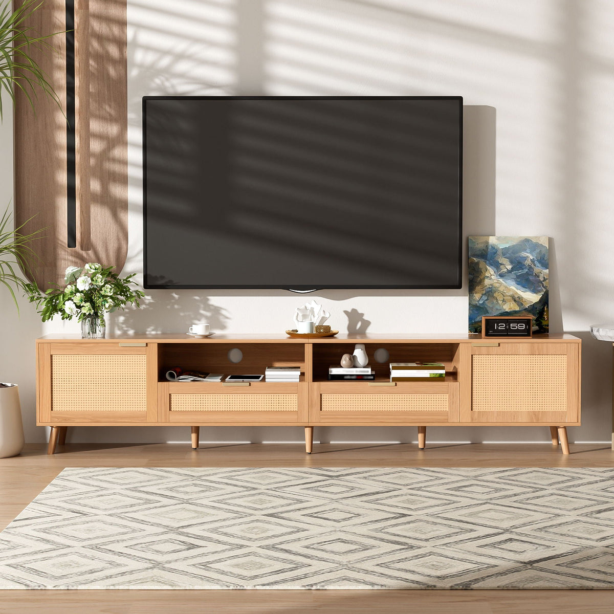 MRS TV Stand Media Console with Cable Management - view 3
