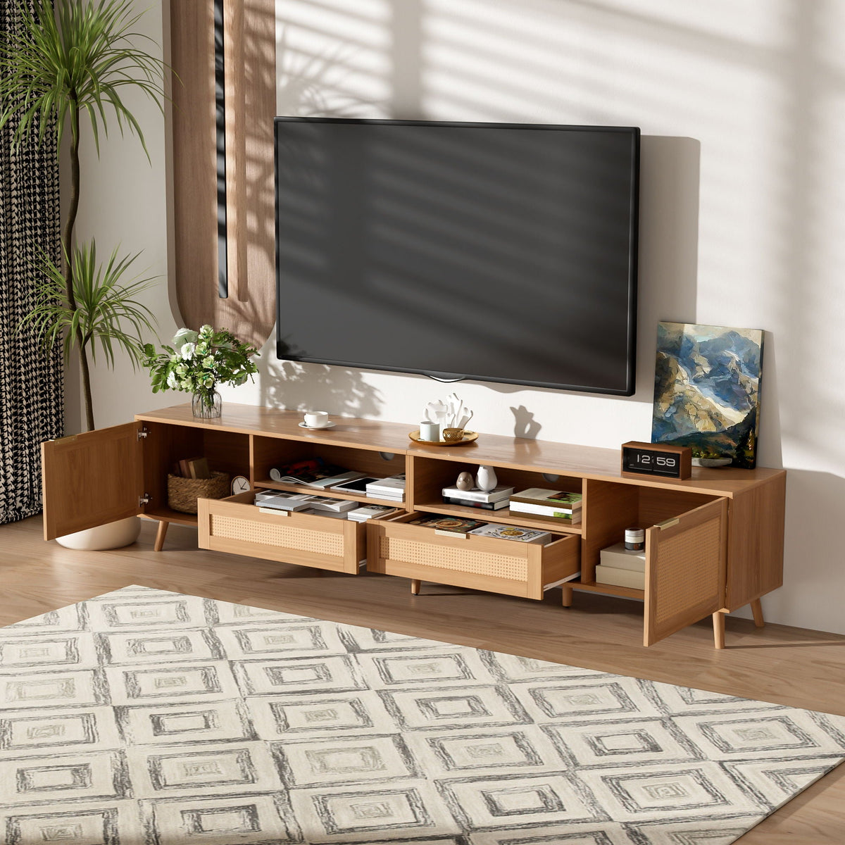 MRS TV Stand Media Console with Cable Management - view 6