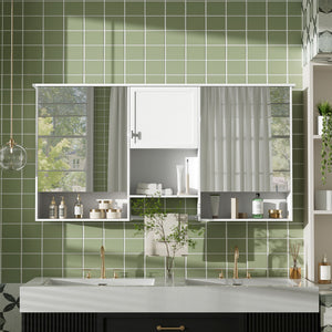 MRS Wall-Mount 3-In-1 Mirror Cabinet with Adjustable Shelf - view 3