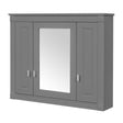 MRS Wall Mounted Bathroom Cabinet with Mirror and 4 Shelves