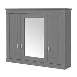 MRS Wall Mounted Bathroom Cabinet with Mirror and 4 Shelves