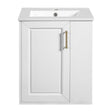 MRS Wall Mounted Bathroom Cabinet with Side Shelf and Sink