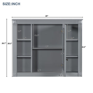 MRS Wall Mounted Bathroom Storage Cabinet with Mirror - view 4