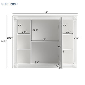 MRS Wall Mounted Bathroom Storage Cabinet with Mirror - view 6