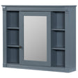 MRS Wall Mounted Bathroom Storage Cabinet with Mirror in Blue
