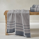 Decorative Cotton Stripe Bath Towel Set - Noelle Collection