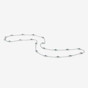 1.80 Carat Genuine Emerald .925 Sterling Silver Necklace