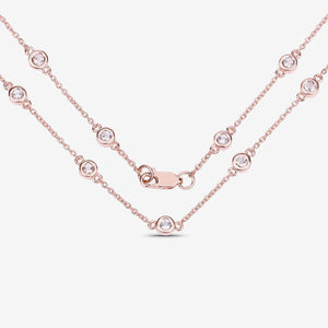 1.62 Carat Genuine Morganite .925 Sterling Silver Necklace