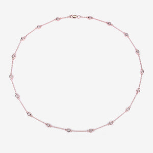 1.62 Carat Genuine Morganite .925 Sterling Silver Necklace