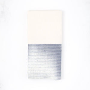 The Stripe Collection Napkins Natural Cotton & Elderberry