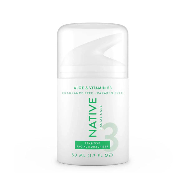 NATIVE Aloe & Niacinamide Sensitive Facial Moisturizer 1.7 fl oz - New
