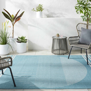 Nabil Aqua Area Rug - Clearance