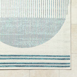 Nabil Slate Blue Area Rug - Clearance