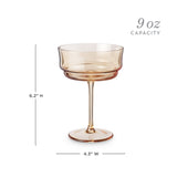 Tulip Coupes in Amber