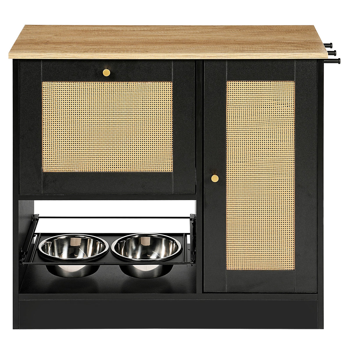 Need Pet furniture Feeding Station with 2 Lockers and Elevated Bowls - view 10