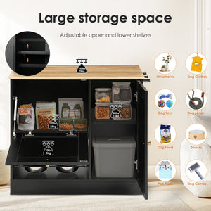Need Pet furniture Feeding Station with 2 Lockers and Elevated Bowls - view 12