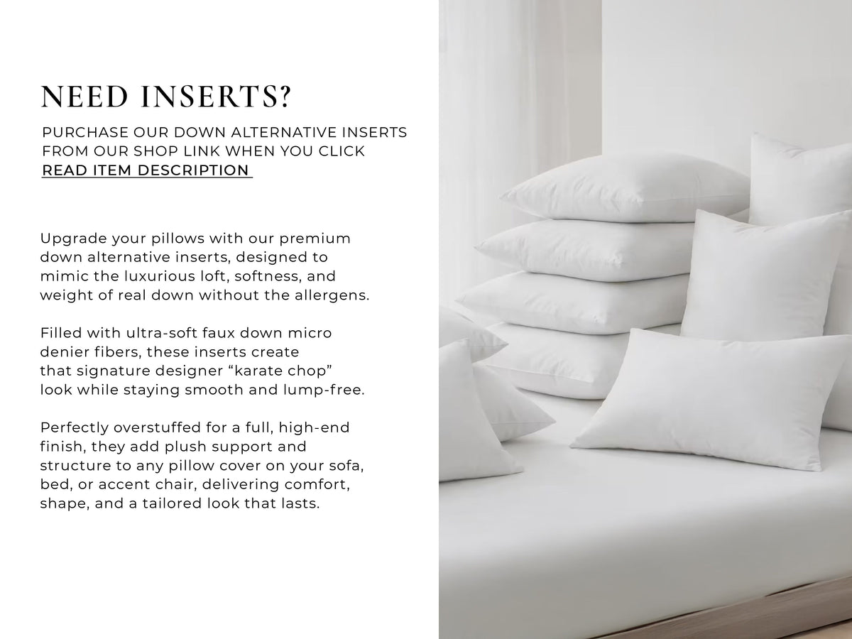 Laurel and Blush Scarlett Stripe Pillow Cover - view 9