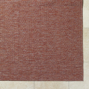 Nuela Burgundy Area Rug - Clearance
