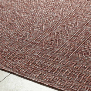 Nuela Burgundy Area Rug - Clearance